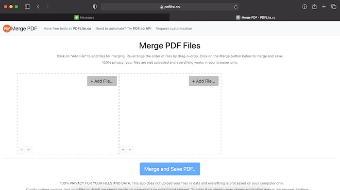 How to Merge PDF Online with PDFlite.co